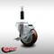 Service Caster 3.5'' SS Maroon Poly Swivel 7/8'' Expanding Stem Caster with Brake SCC-SSEX20S3514-PPUB-MRN-TLB-78 - alternate 4